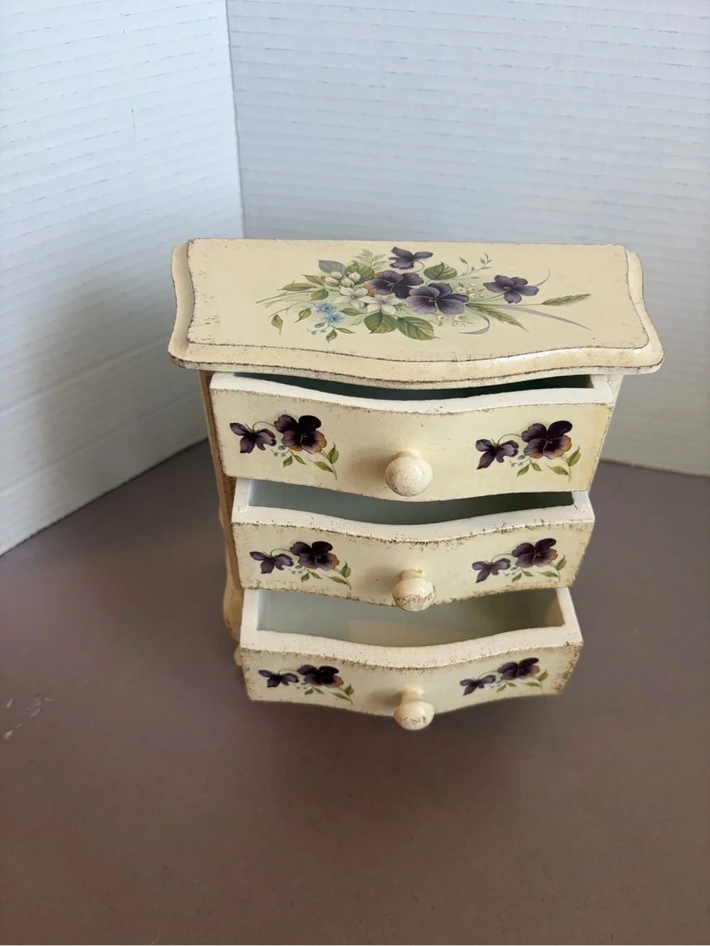 Italian Florentine Chest of Drawers - Dresser Jewelry Box
